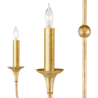 Currey and Company Nottaway 18 Light 60" Wide Taper Candle Style Chandelier