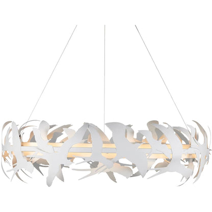 Currey and Company Tijereta 40" Wide Ring Chandelier