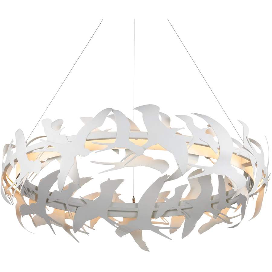 Currey and Company Tijereta 40" Wide Ring Chandelier