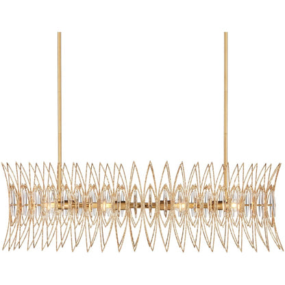 Currey and Company Marquise 8 Light 40" Wide Wrought Iron Chandelier