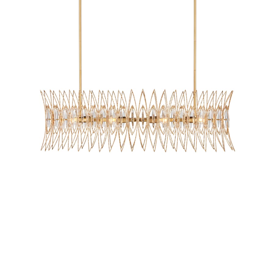 Currey and Company Marquise 8 Light 40" Wide Wrought Iron Chandelier