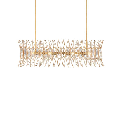 Currey and Company Marquise 8 Light 40" Wide Wrought Iron Chandelier