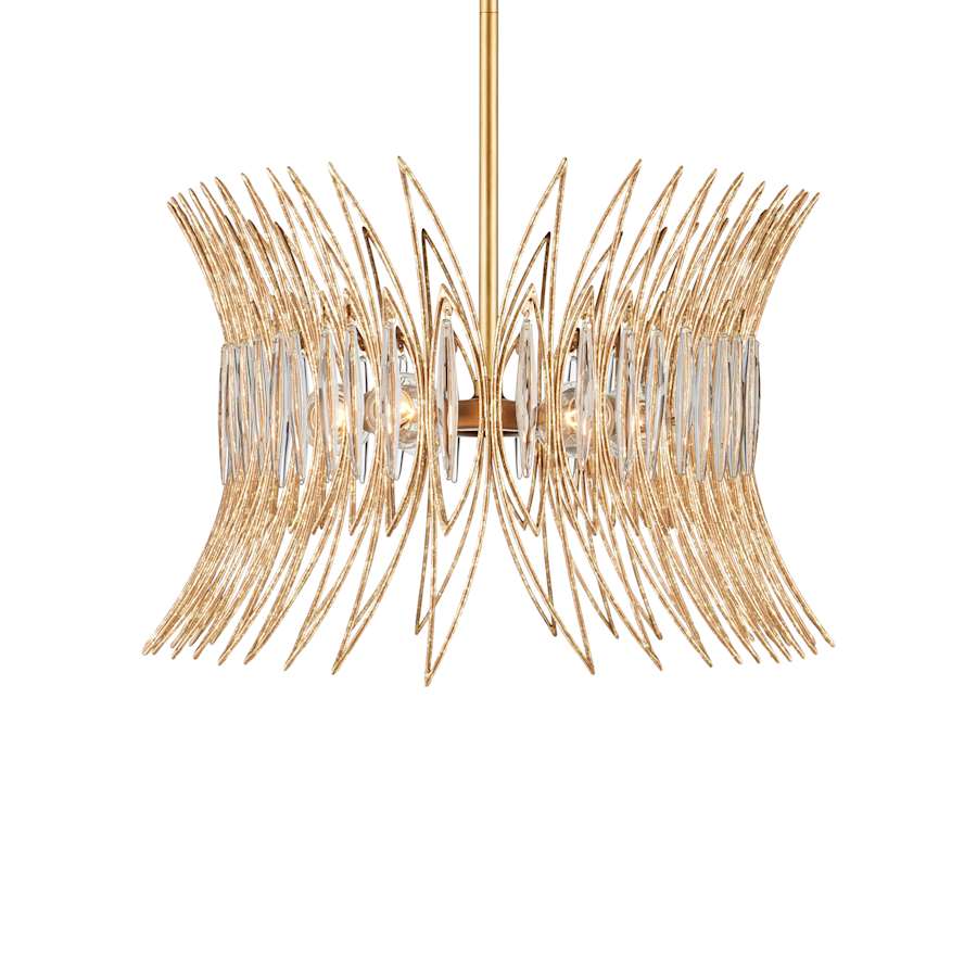 Currey and Company Marquise 8 Light 40" Wide Wrought Iron Chandelier