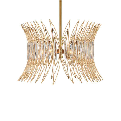 Currey and Company Marquise 8 Light 40" Wide Wrought Iron Chandelier