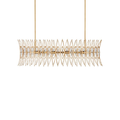 Currey and Company Marquise 8 Light 40" Wide Wrought Iron Chandelier