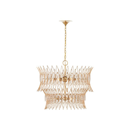 Currey and Company Marquise 9 Light 30" Wide Wrought Iron Chandelier
