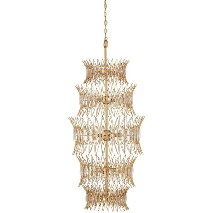 Currey and Company Marquise 18 Light 24" Wide Wrought Iron Chandelier