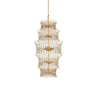 Currey and Company Marquise 18 Light 24" Wide Wrought Iron Chandelier