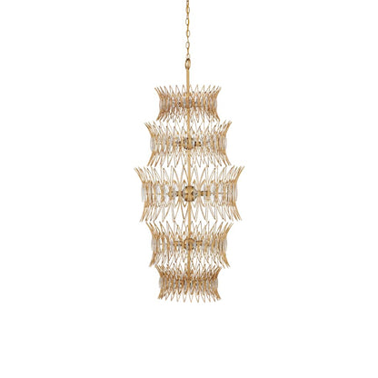 Currey and Company Marquise 18 Light 24" Wide Wrought Iron Chandelier