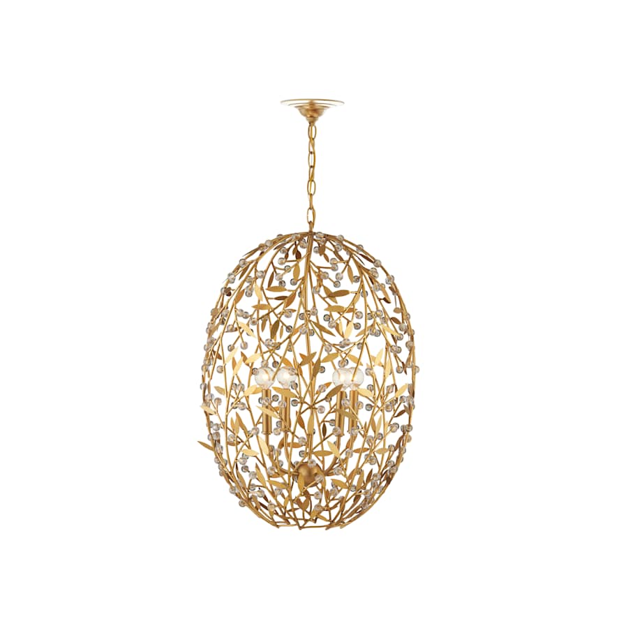 Currey and Company Secret Garden 4 Light 21" Wide Crystal Chandelier