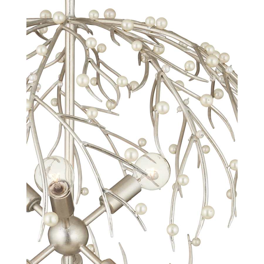 Currey and Company Shinju 6 Light 26" Wide Wrought Iron Globe Chandelier