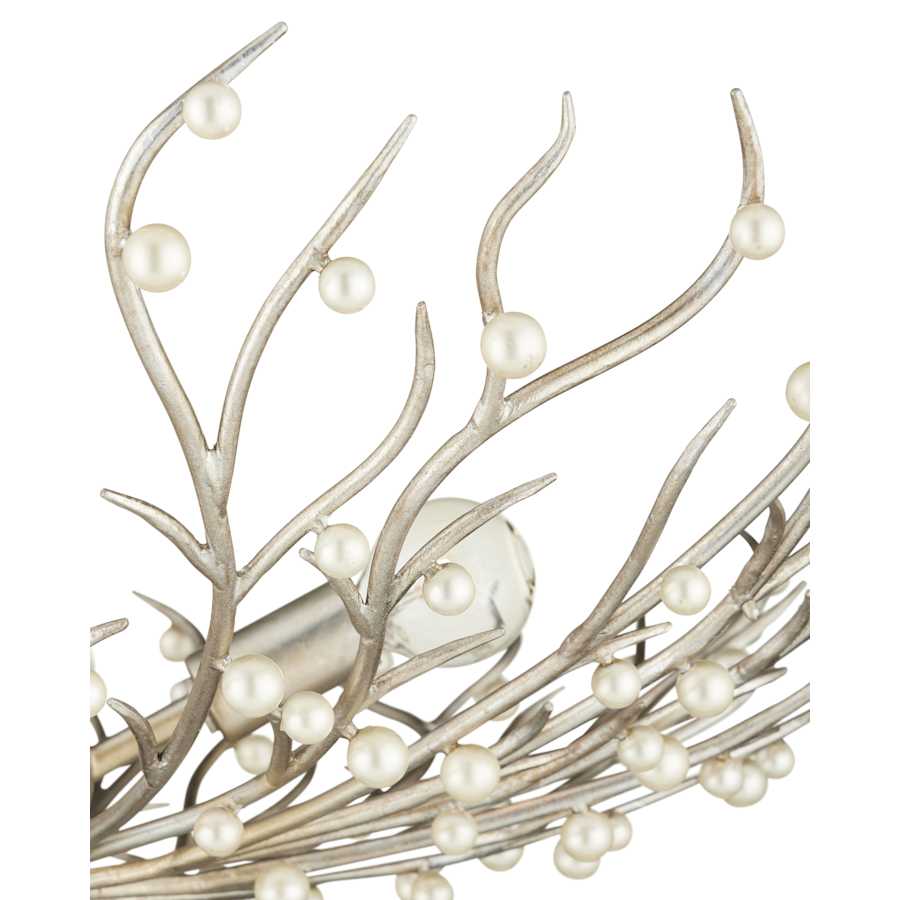 Currey and Company Shinju 4 Light 29" Wide Wrought Iron Chandelier