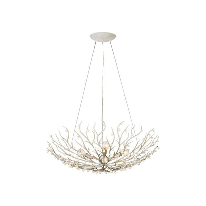 Currey and Company Shinju 4 Light 29" Wide Wrought Iron Chandelier