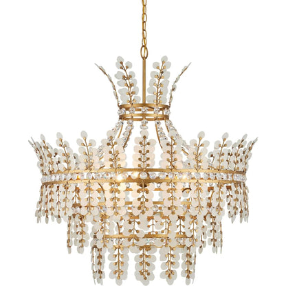 Currey and Company Bradshaw 4 Light 36" Wide Crystal Chandelier