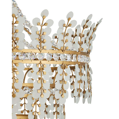 Currey and Company Bradshaw 4 Light 36" Wide Crystal Chandelier