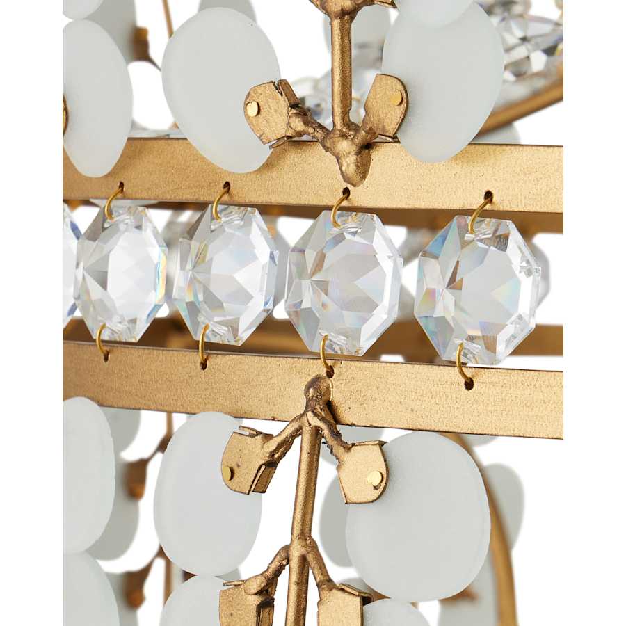 Currey and Company Bradshaw 4 Light 36" Wide Crystal Chandelier