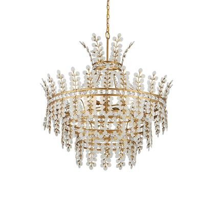 Currey and Company Bradshaw 4 Light 36" Wide Crystal Chandelier