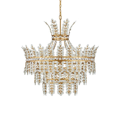 Currey and Company Bradshaw 4 Light 36" Wide Crystal Chandelier