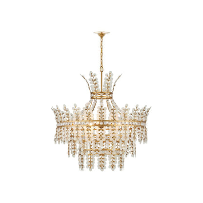 Currey and Company Bradshaw 4 Light 36" Wide Crystal Chandelier