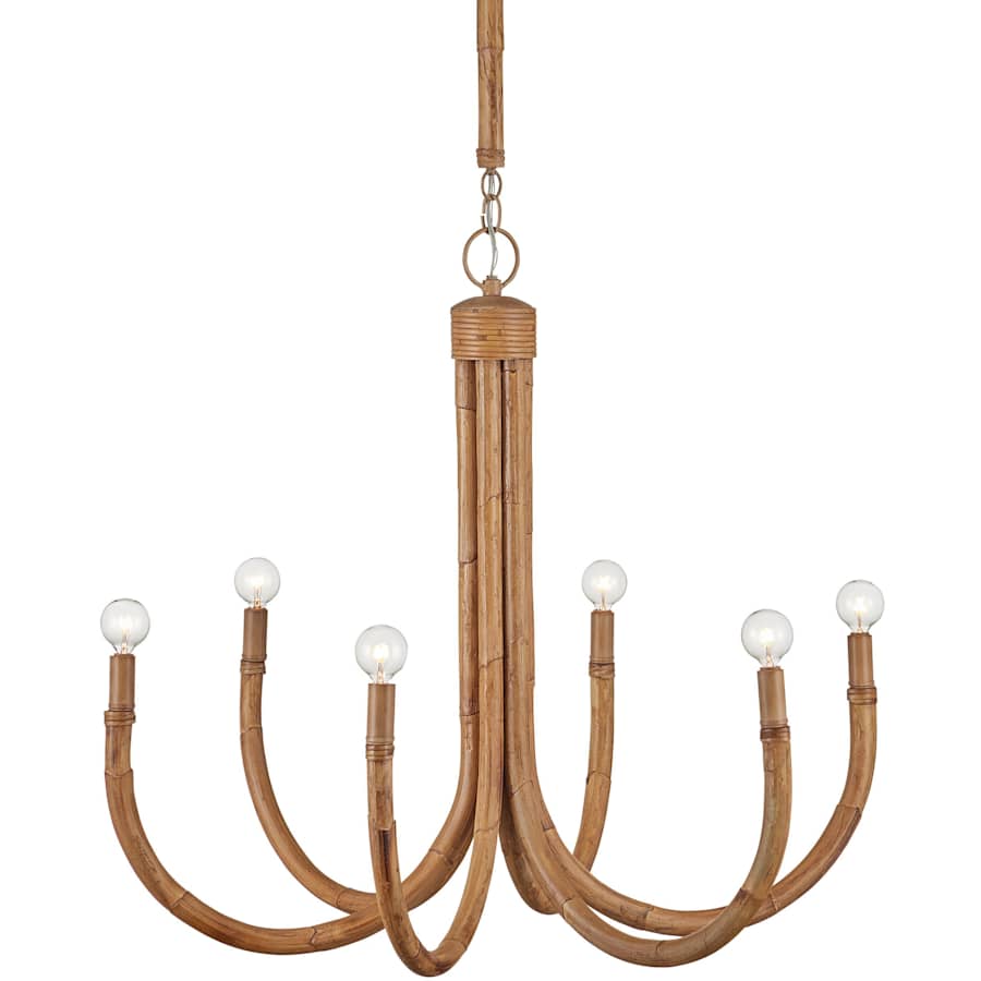 Currey and Company Samsara 6 Light 32" Wide Candle Style Chandelier