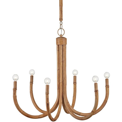 Currey and Company Samsara 6 Light 32" Wide Candle Style Chandelier