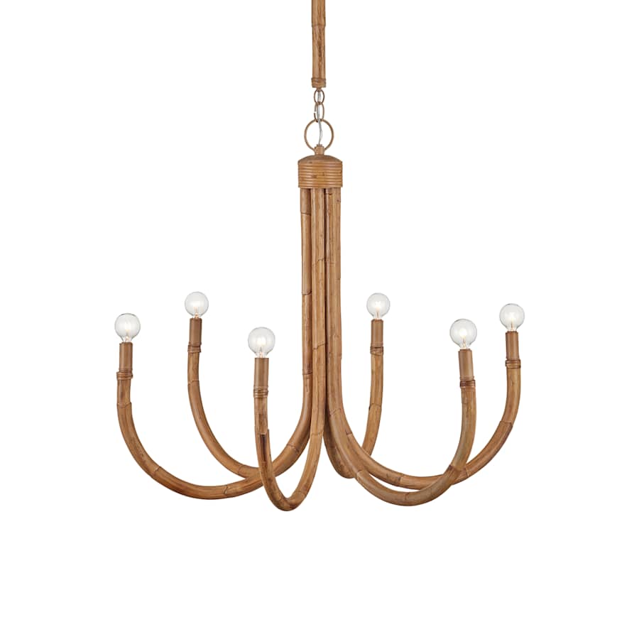 Currey and Company Samsara 6 Light 32" Wide Candle Style Chandelier