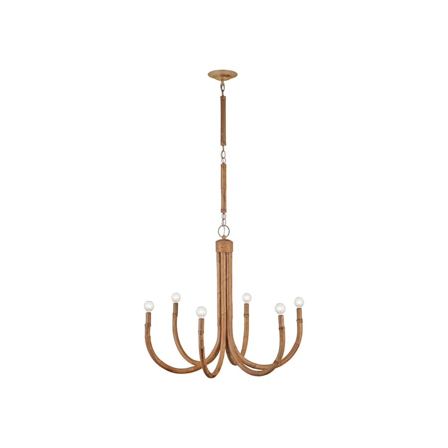 Currey and Company Samsara 6 Light 32" Wide Candle Style Chandelier