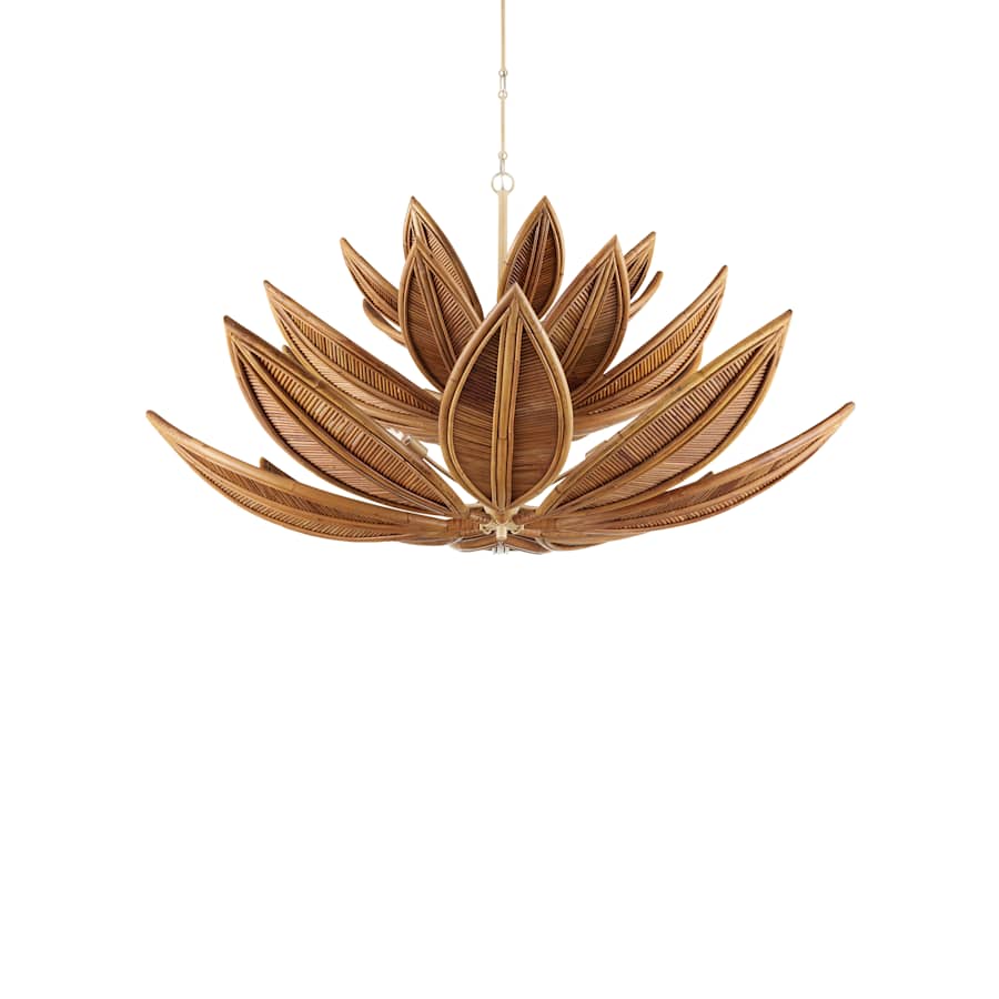 Currey and Company Cubana 12 Light 57" Wide Chandelier