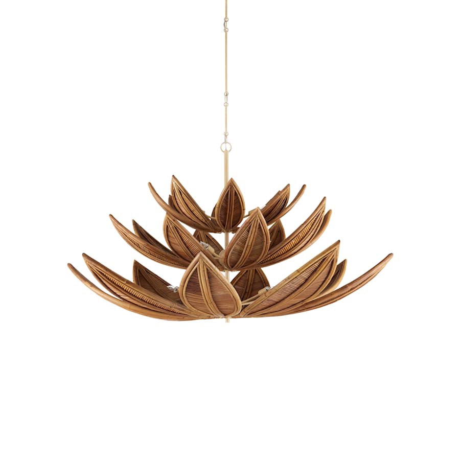 Currey and Company Cubana 12 Light 57" Wide Chandelier