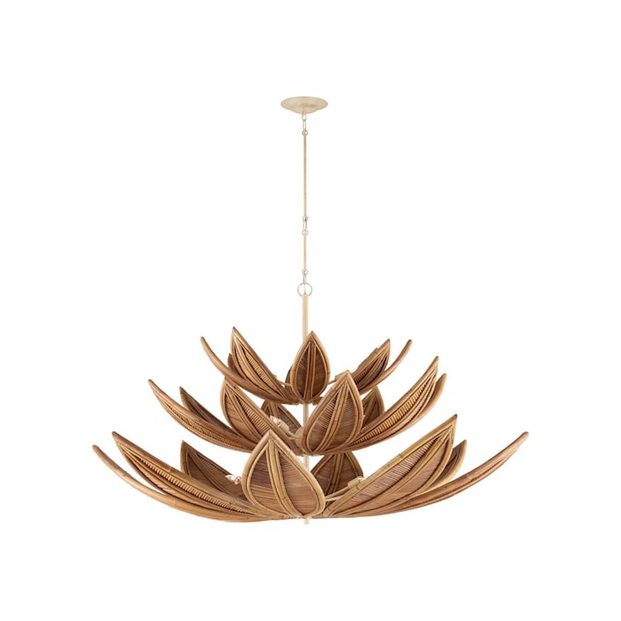 Currey and Company Cubana 12 Light 57" Wide Chandelier