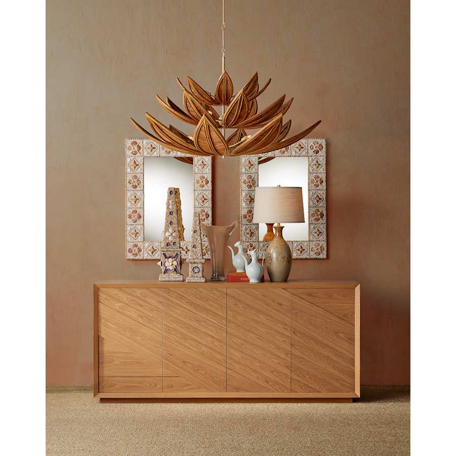 Currey and Company Cubana 12 Light 57" Wide Chandelier