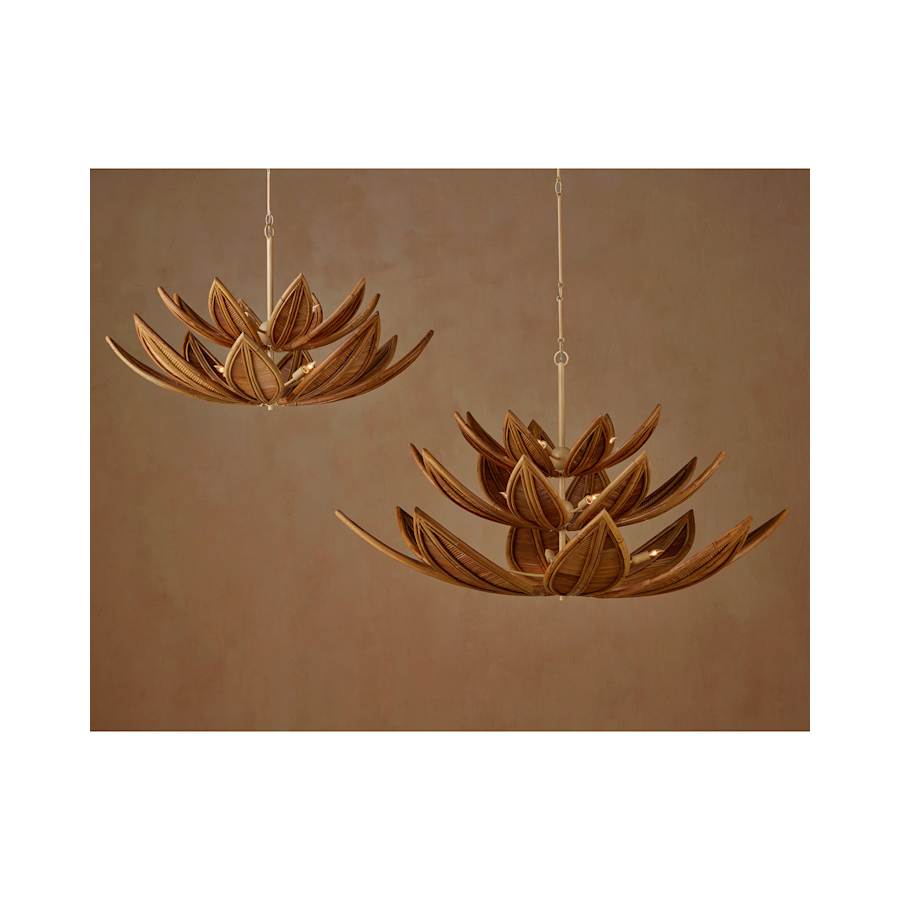 Currey and Company Cubana 12 Light 57" Wide Chandelier