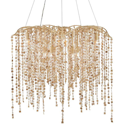 Currey and Company Kealia 10 Light 36" Wide Chandelier