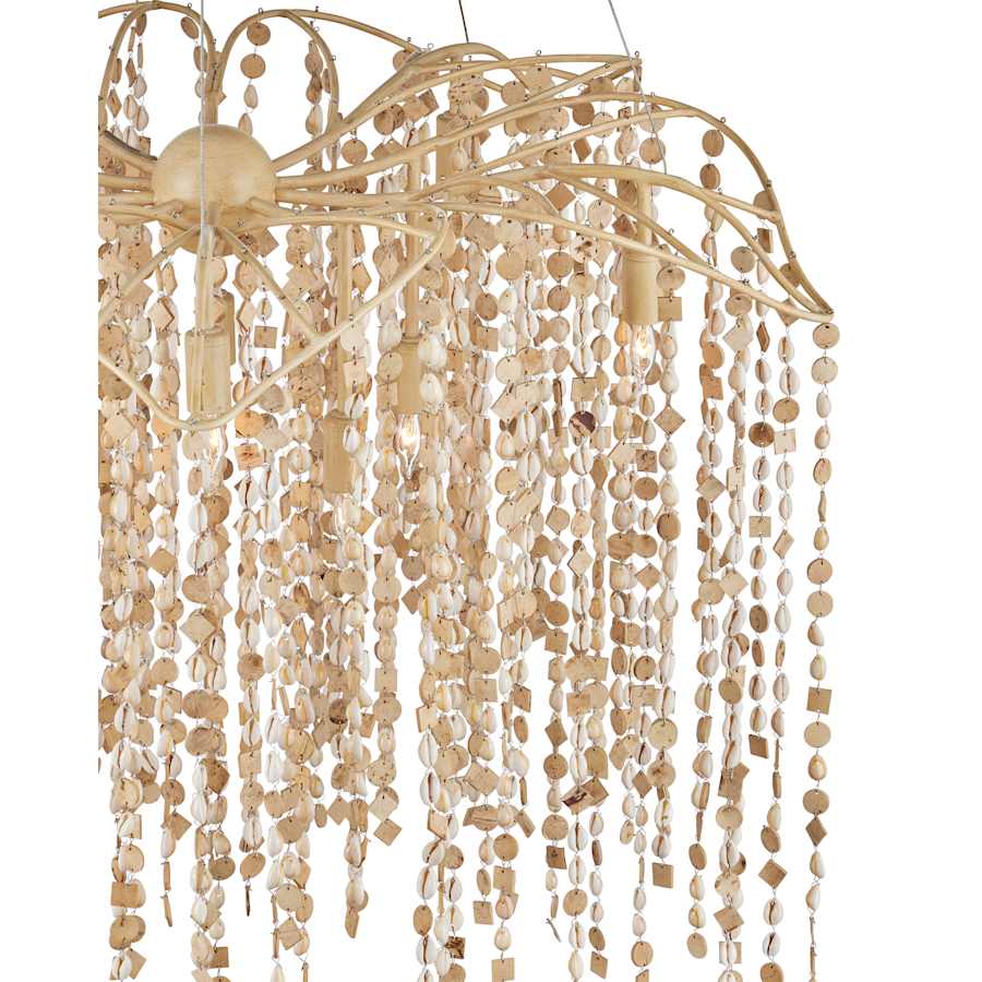 Currey and Company Kealia 10 Light 36" Wide Chandelier