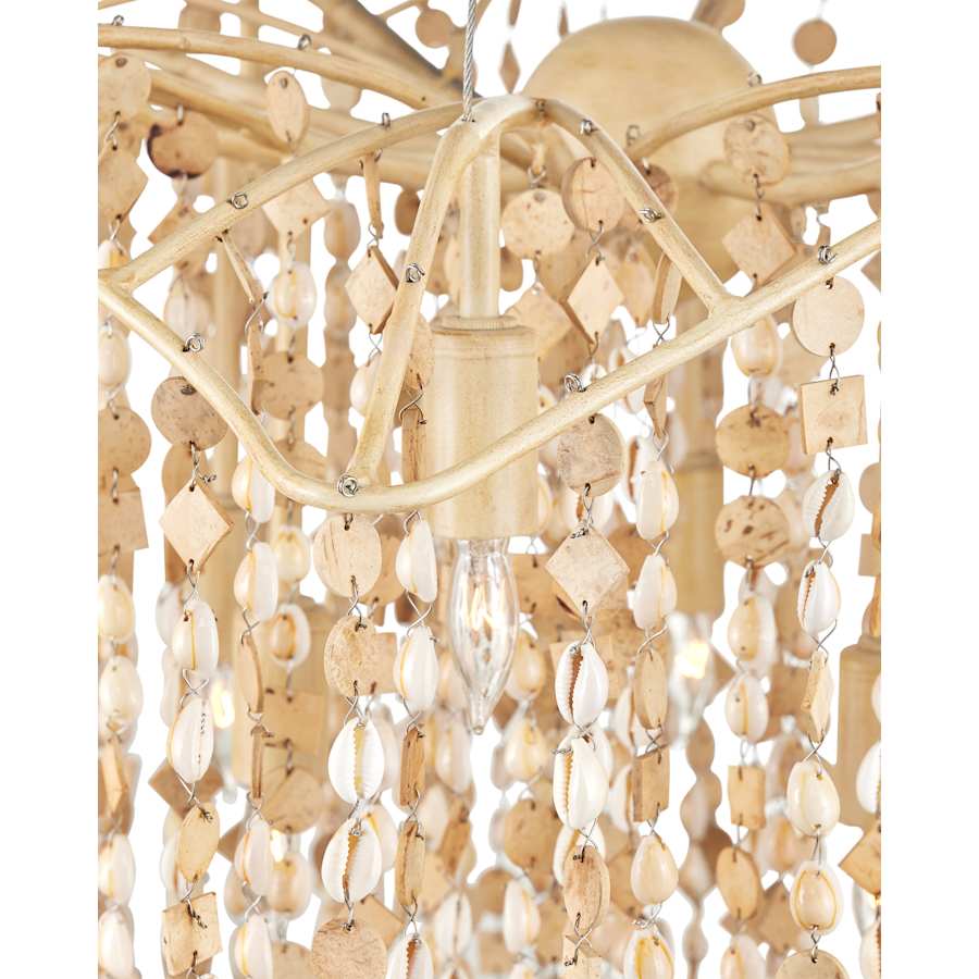 Currey and Company Kealia 10 Light 36" Wide Chandelier