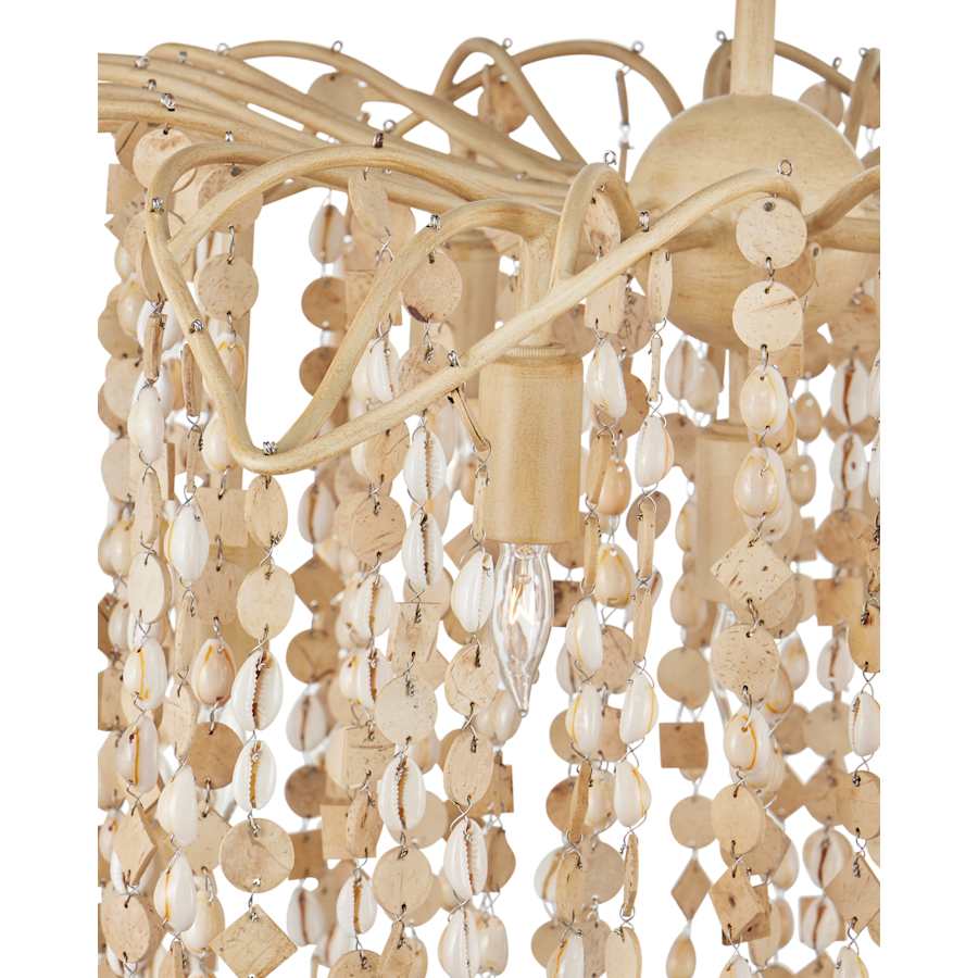 Currey and Company Kealia 7 Light 25" Wide Chandelier