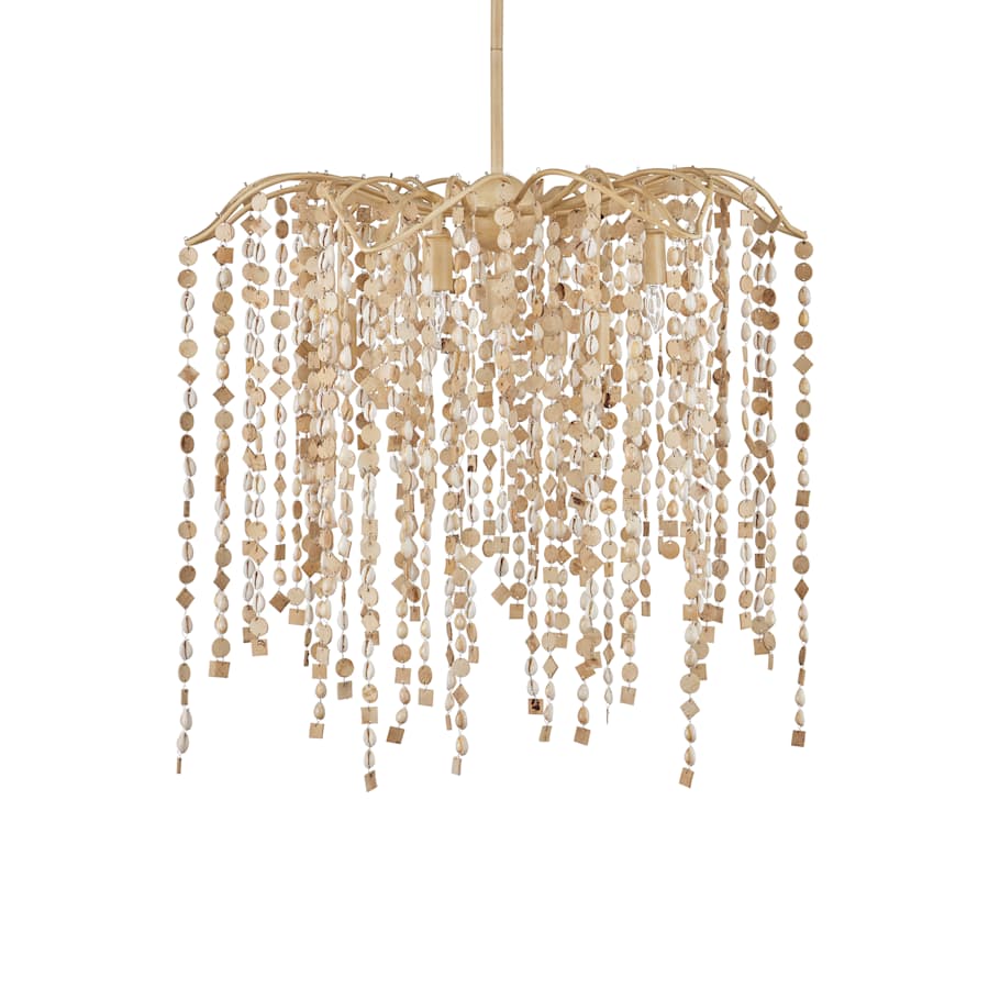 Currey and Company Kealia 7 Light 25" Wide Chandelier