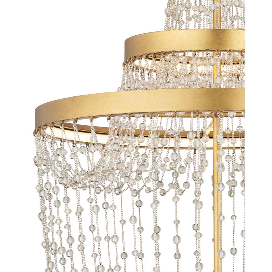 Currey and Company Mademoiselle 22" Wide Beaded Empire Chandelier