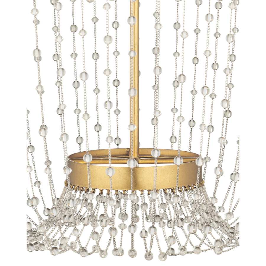 Currey and Company Mademoiselle 22" Wide Beaded Empire Chandelier