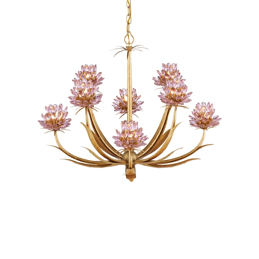 Currey and Company Marilee 8 Light 30" Wide LED Crystal Chandelier