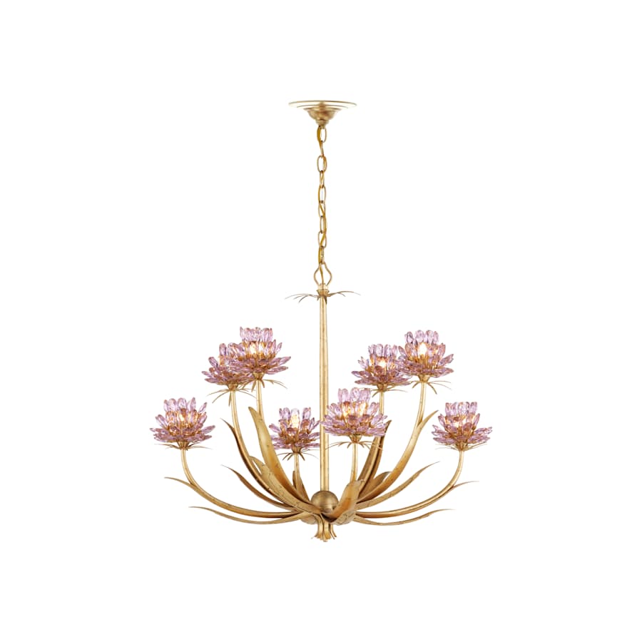 Currey and Company Marilee 8 Light 30" Wide LED Crystal Chandelier