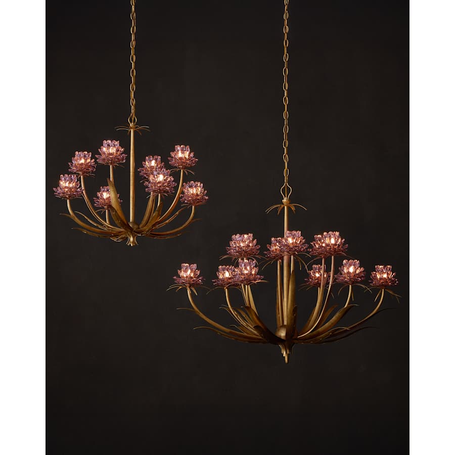 Currey and Company Marilee 8 Light 30" Wide LED Crystal Chandelier
