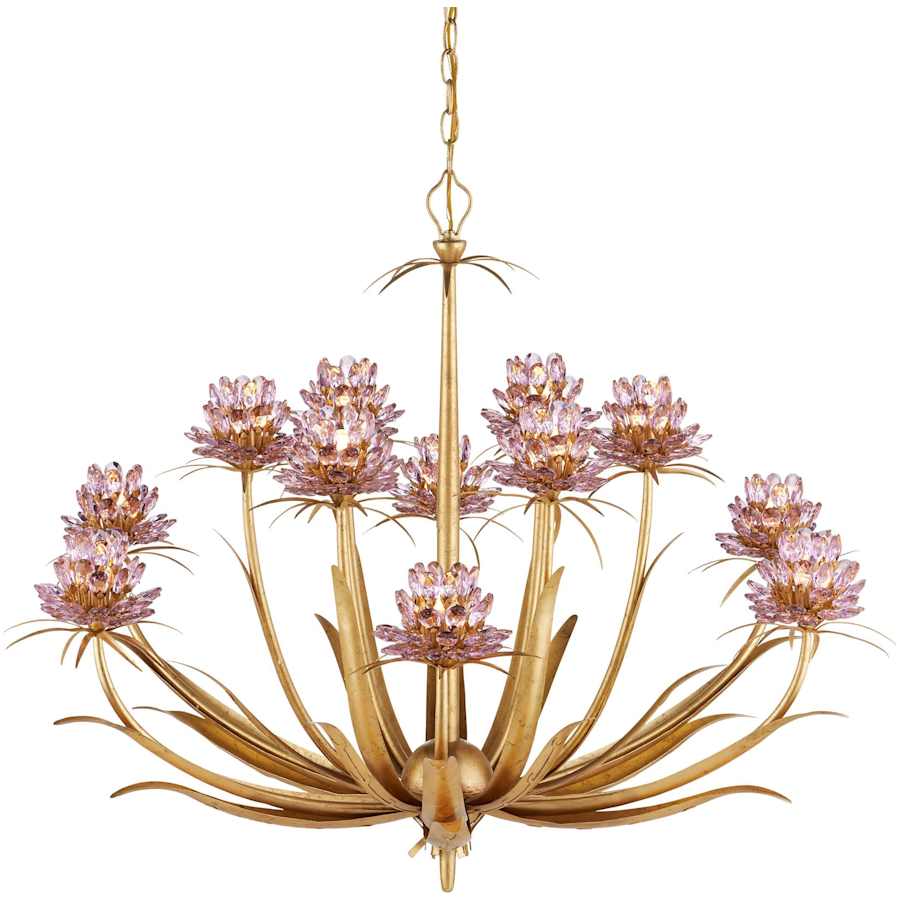 Currey and Company Marilee 12 Light 44" Wide LED Crystal Chandelier