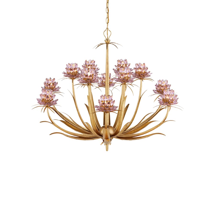 Currey and Company Marilee 12 Light 44" Wide LED Crystal Chandelier