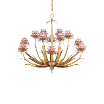 Currey and Company Marilee 12 Light 44" Wide LED Crystal Chandelier