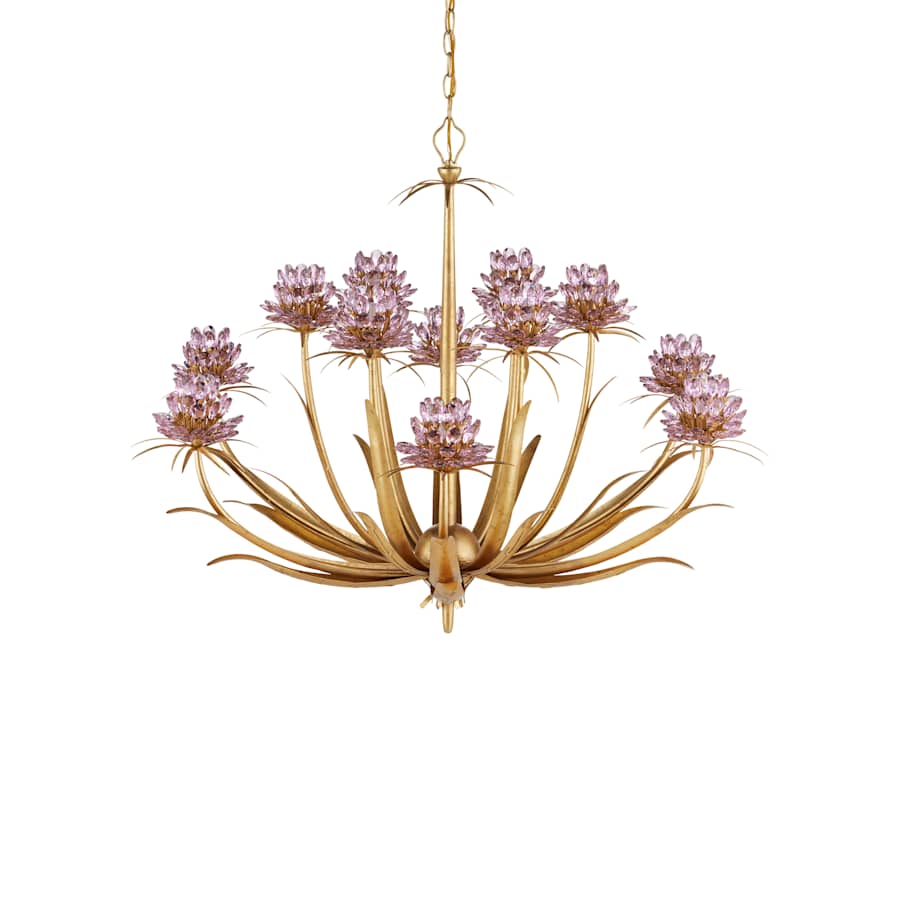 Currey and Company Marilee 12 Light 44" Wide LED Crystal Chandelier