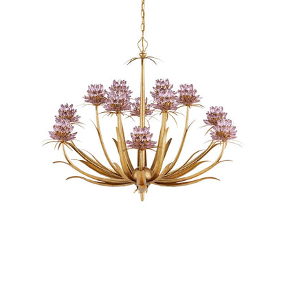 Currey and Company Marilee 12 Light 44" Wide LED Crystal Chandelier