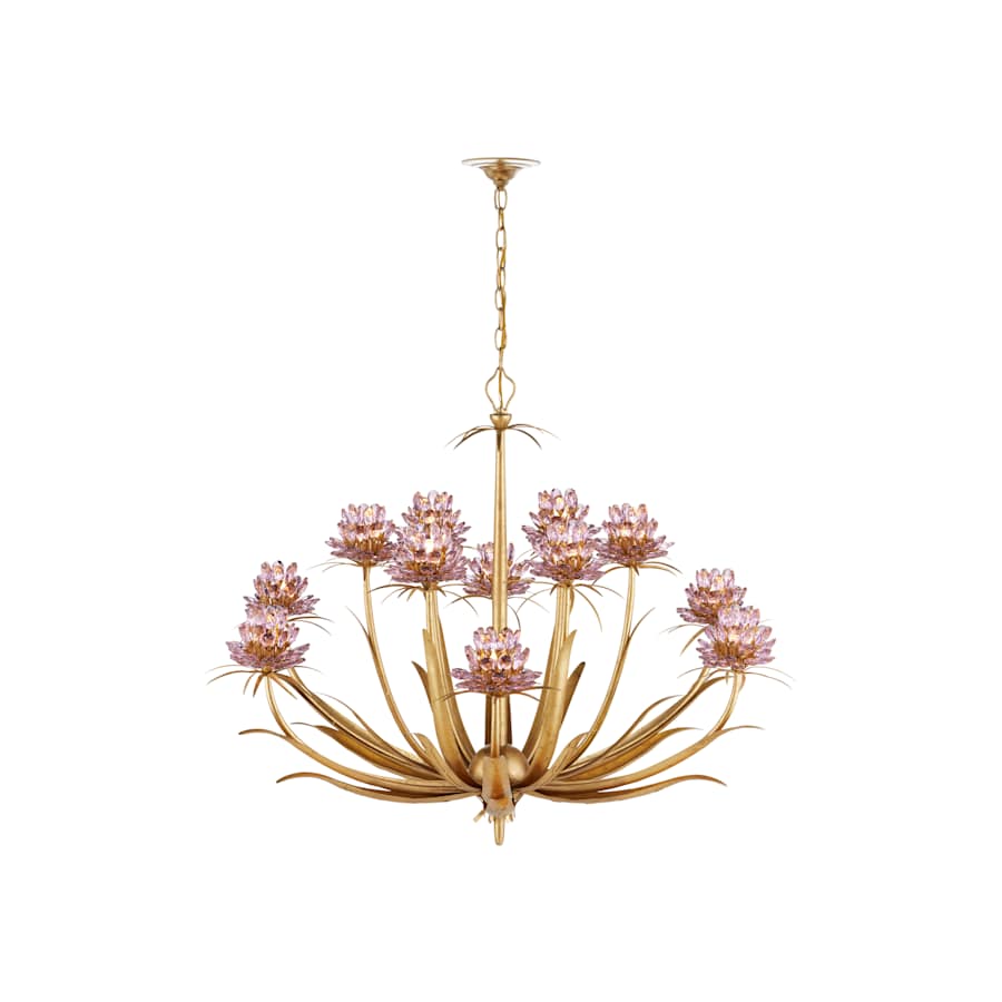Currey and Company Marilee 12 Light 44" Wide LED Crystal Chandelier