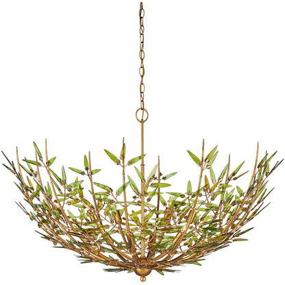 Currey and Company Babylon 8 Light 44" Wide Wrought Iron Chandelier