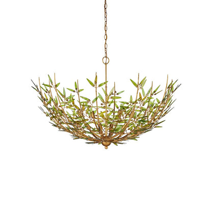 Currey and Company Babylon 8 Light 44" Wide Wrought Iron Chandelier